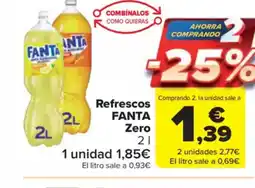 Carrefour Market FANTA Refrescos Zero oferta