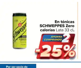 Carrefour Market SCHWEPPES En tónicas Zero calorías oferta