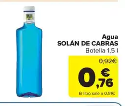 Carrefour Market SOLÁN DE CABRAS Agua oferta