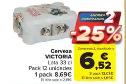 Carrefour Market VICTORIA Cerveza oferta