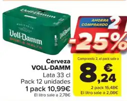 Carrefour Market VOLL-DAMM Cerveza oferta