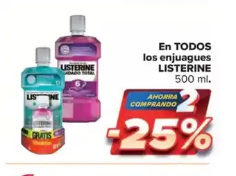 Carrefour Market LISTERINE En TODOS los enjuagues oferta