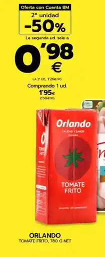 BM Supermercados ORLANDO Tomate frito oferta