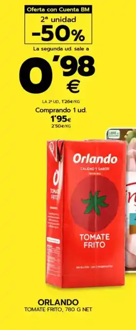 BM Supermercados ORLANDO Tomate frito oferta