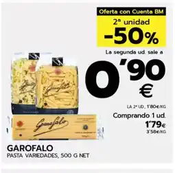 BM Supermercados GAROFALO Pasta variedades oferta