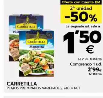 BM Supermercados CARRETILLA Platos preparados variedades oferta