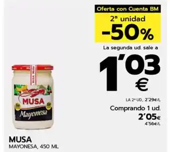 BM Supermercados MUSA Mayonesa oferta