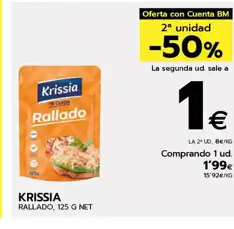 BM Supermercados KRISSIA Rallado oferta