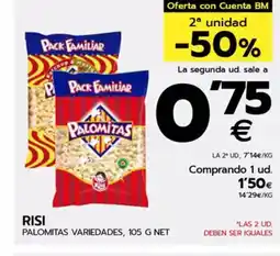 BM Supermercados RISI Palomitas variedades oferta