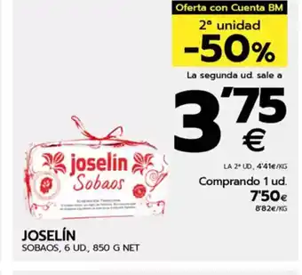 BM Supermercados JOSELÍN Sobaos oferta