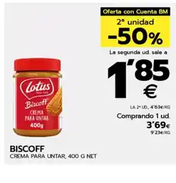 BM Supermercados BISCOFF Crema para untar oferta