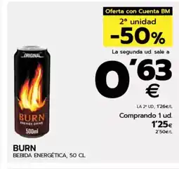 BM Supermercados BURN Bebida energética oferta