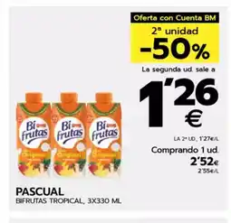 BM Supermercados PASCUAL Bifrutas tropical oferta