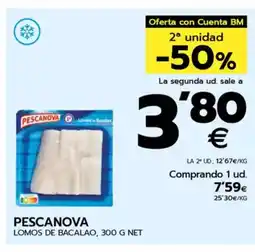 BM Supermercados Lomos de bacalao oferta