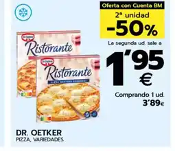 BM Supermercados DR. OETKER Pizza, variedades oferta