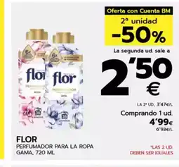 BM Supermercados FLOR Perfumador para la ropa gama oferta