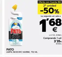 BM Supermercados PATO Limpia inodoro marine oferta