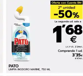 BM Supermercados PATO Limpia inodoro marine oferta