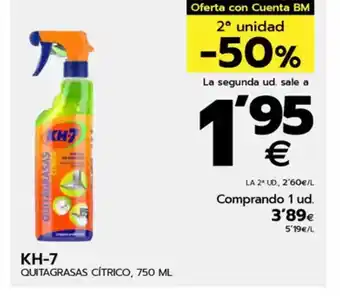 BM Supermercados KH-7 Quitagrasas oferta