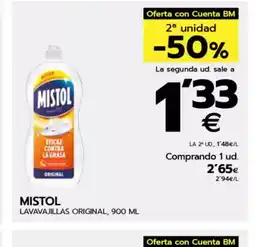 BM Supermercados MISTOL Lavavajillas original oferta