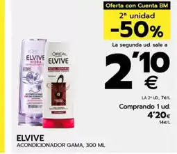 BM Supermercados ELVIVE Acondicionador gama oferta