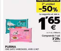 BM Supermercados PURINA One gato variedades oferta