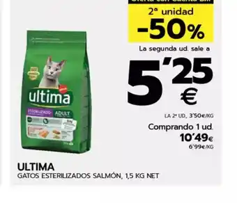 BM Supermercados ULTIMA Gatos esterilizados salmón oferta