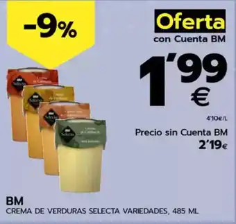 BM Supermercados BM Crema de verduras selecta variedades oferta