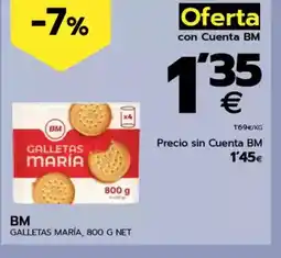 BM Supermercados MARÍA Galletas maría oferta