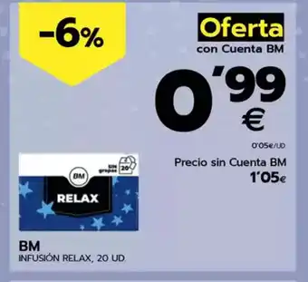 BM Supermercados BM Infusión relax oferta