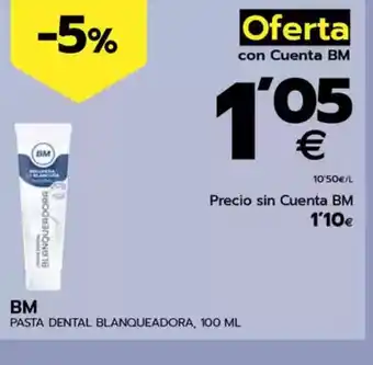 BM Supermercados BM Pasta dental blanqueadora oferta