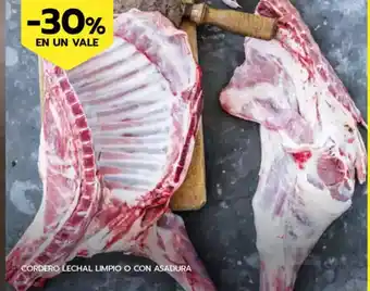 BM Supermercados Cordero lechal limpio o con asadura oferta