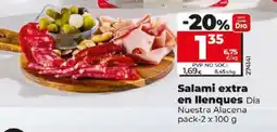 Dia Salami extra en llenques oferta