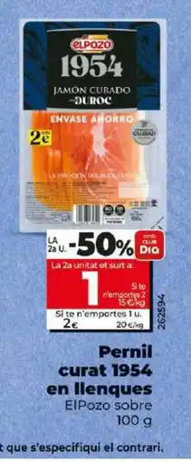Dia Pernil curat 1954 en llenques oferta