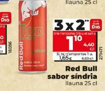 Dia RED BULL sabor sindria oferta