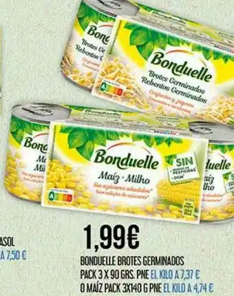 Claudio Bonduelle Brotes Germinados Pack 3 O Maíz Pack 3 oferta