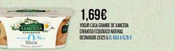 Claudio Yogur Casa Grande De Xanceda Cremoso Ecológico Natural Desnatado oferta