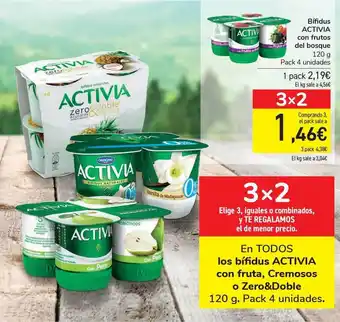 Carrefour Activia Bifidus con frutos del bosque 120g oferta