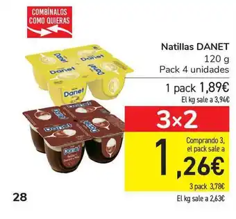 Carrefour Danet Natillas 120g oferta