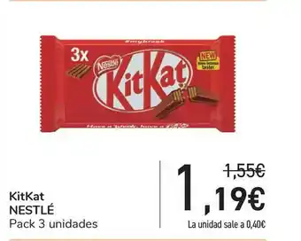 Carrefour Nestlé Kitkat Pack 3 unidades oferta