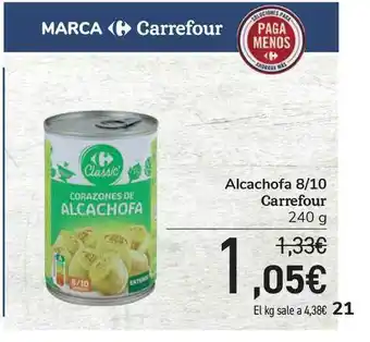 Carrefour Carrefour Alcachofa 8/10 250g oferta
