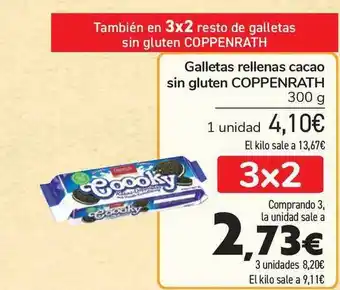 Carrefour Coppenrath Galletas rellenas cacao sin gluten 300g oferta