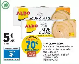 E.Leclerc Albo - atun claro oferta