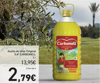 Carrefour Carbonell Aceite de oliva Original 0,4° 5l oferta