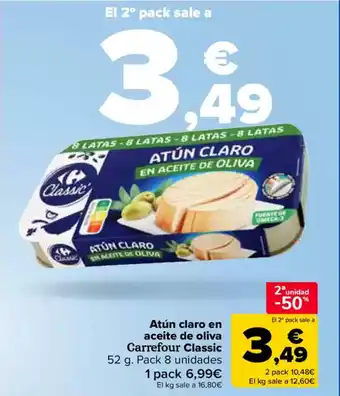 Carrefour CARREFOUR CLASSIC Atún claro en aceite de oliva oferta