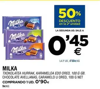 Milka Chocolate Avellanas, Caramelo U Oreo 100g
