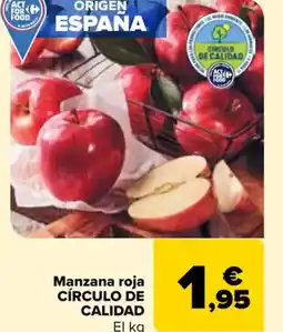 Carrefour CÍRCULO DE CALIDAD Manzana roja oferta