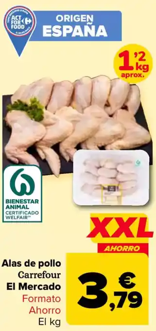 Carrefour CARREFOUR EL MERCADO Alas de pollo oferta