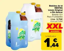 Carrefour NESTEA Bebidas de té Limón Original o Sin Azúcar oferta