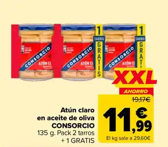 Carrefour CONSORCIO Atún claro en aceite de oliva oferta